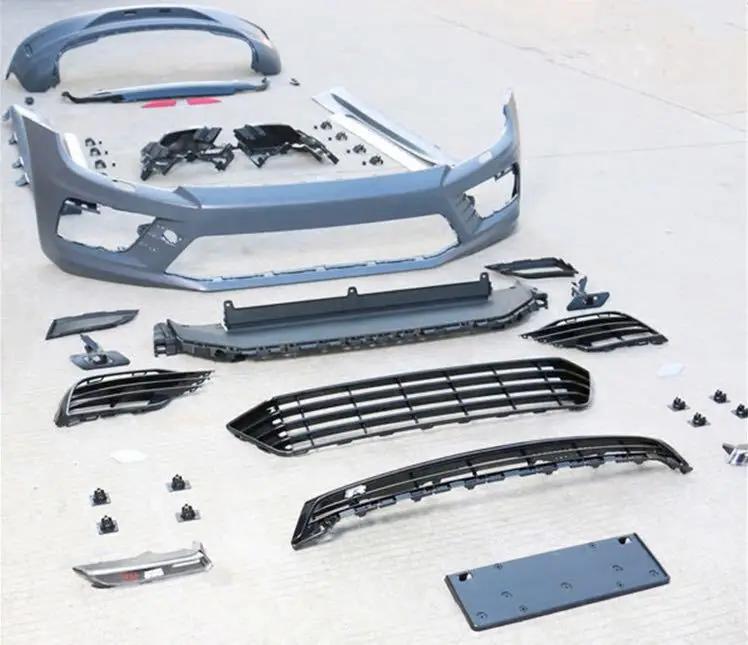 Suitable for Shangku Modification, R Large Surround Shangku Front Bumper, Rear Bumper, Side Skirt, Middle Mesh