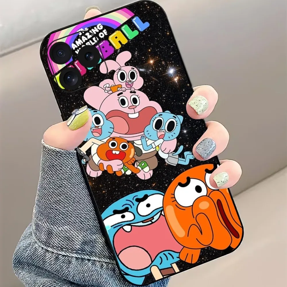 cartoon The A-Amazing World of G-Gumball Phone Case For iPhone 8 11 12 13 Pro 14 15 Mini X XR XS max Plus Shell