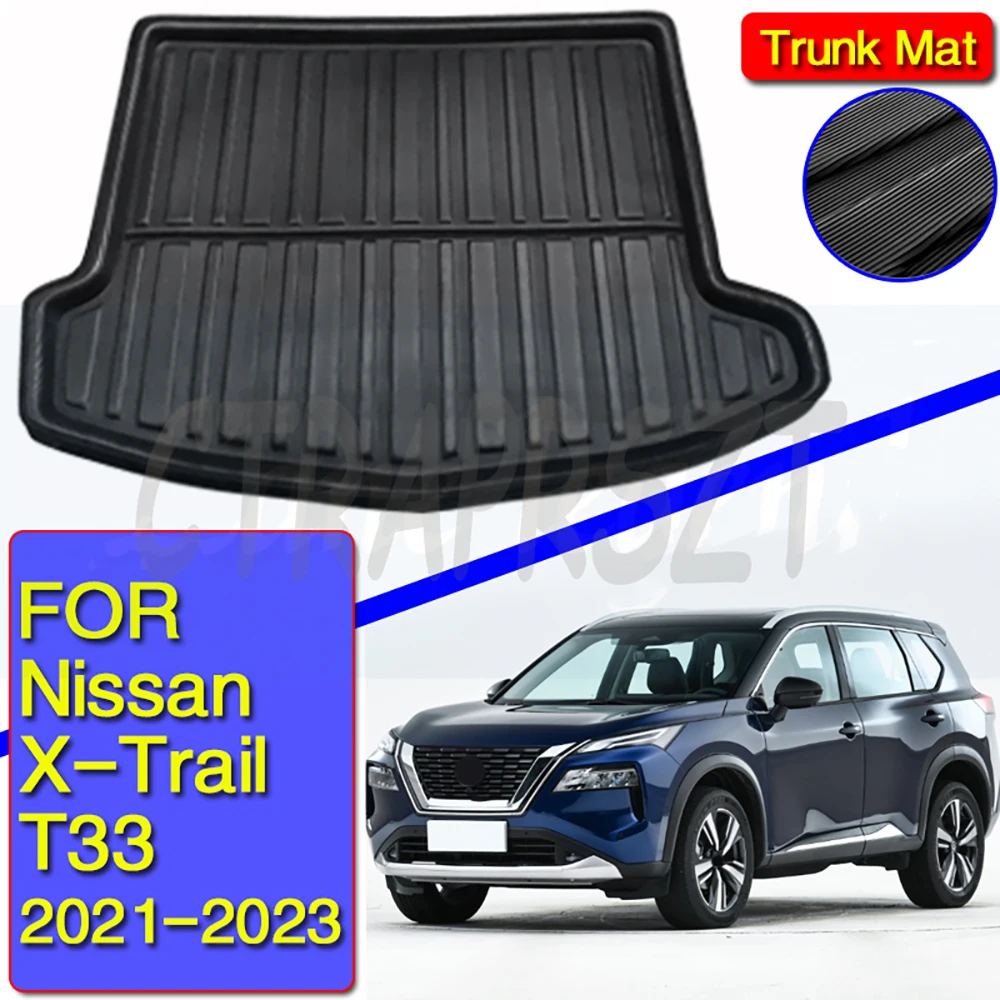 

Автомобильная фотокопия для Nissan X-Trail, XTRAIL, Rogue, T33, 2021, 2022, 2023, поднос, ковер, муды, автомобильные коврики для багажника, аксессуары для авто