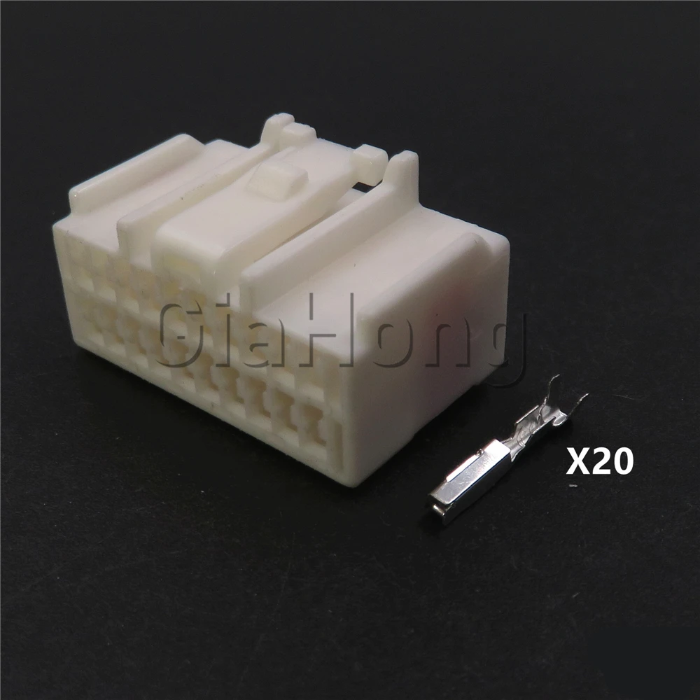 1 Set 20 Ways 6098-1626 AC Assembly Automobile Wire Connector Car Accessories Auto Plastic Housing Unsealed Socket With Terminal