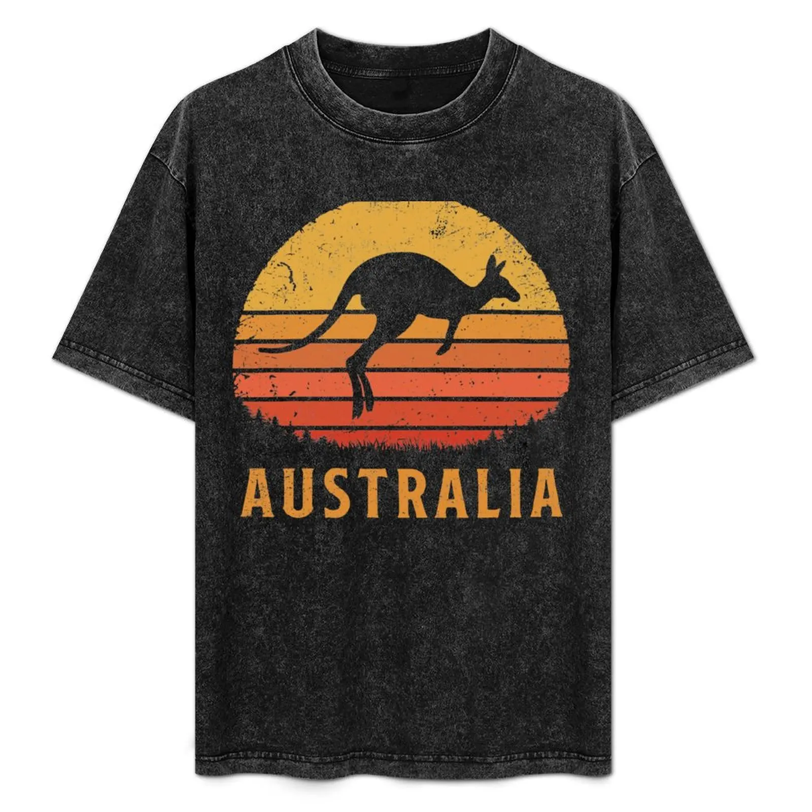 

Australia Retro Kangaroo T-Shirt Durable Work Wear T-Shirt