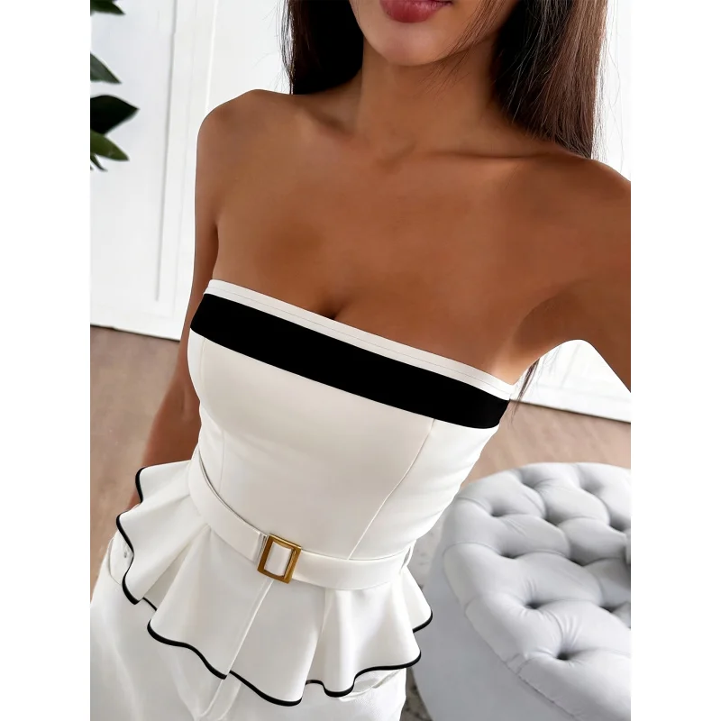 Women's Summer Tube Top, Figure-Hugging Waistline Charming