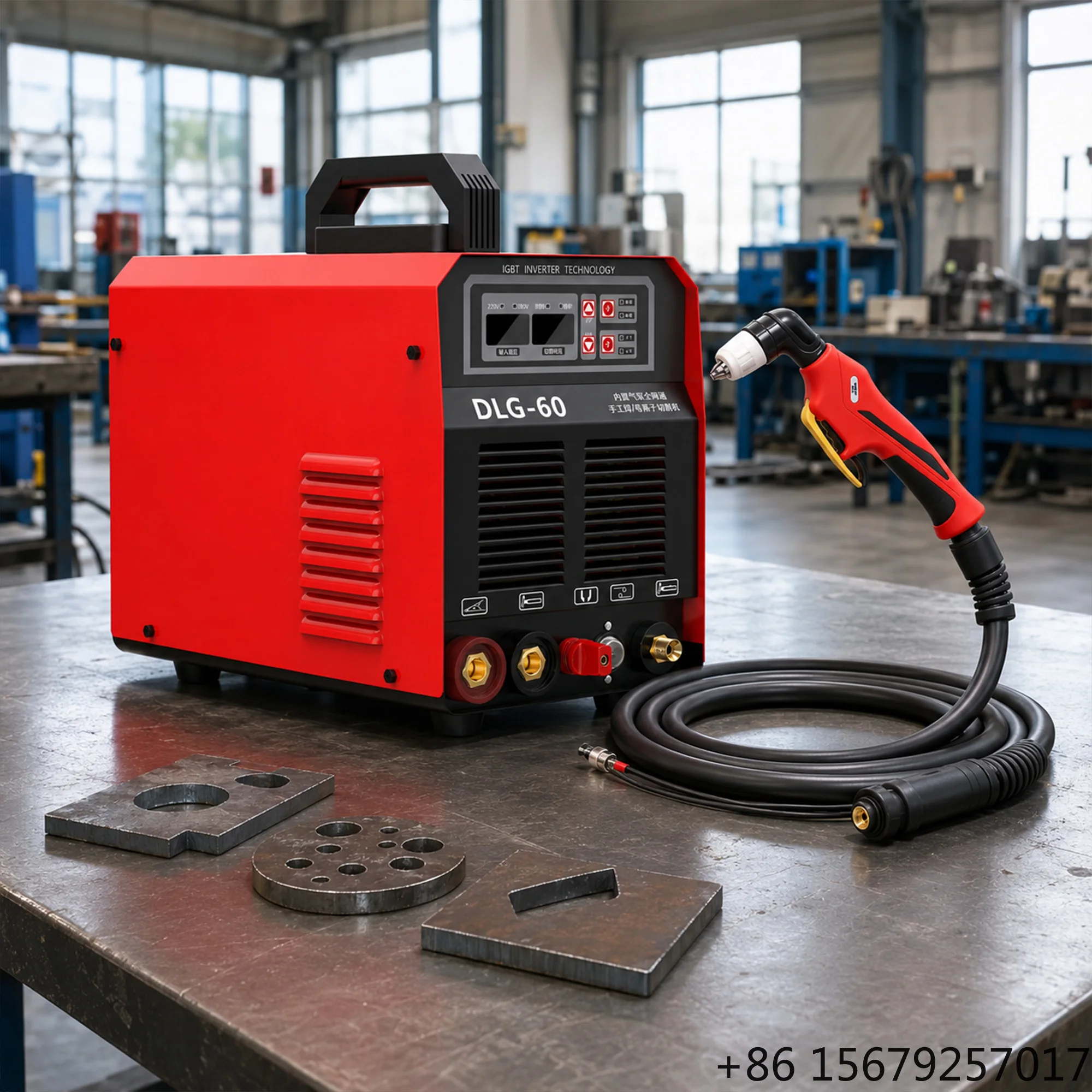 Wholesale 60A 2 in 1 Welder Cutter 220V 380V Built-in Air Compressor Plasma Cutter 20-25mm Cutting Thickness 8500W for Resale