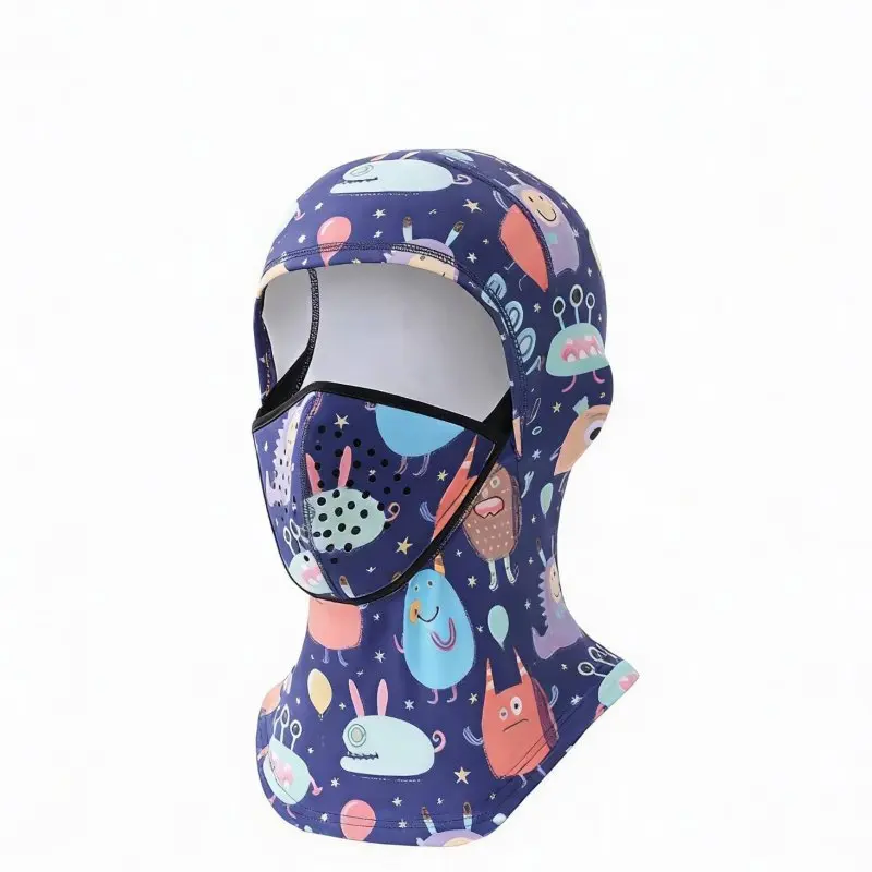 

Children's Ski Face Cover Hood, Windproof, Breathable, Ear Protection, Outdoor Cycling