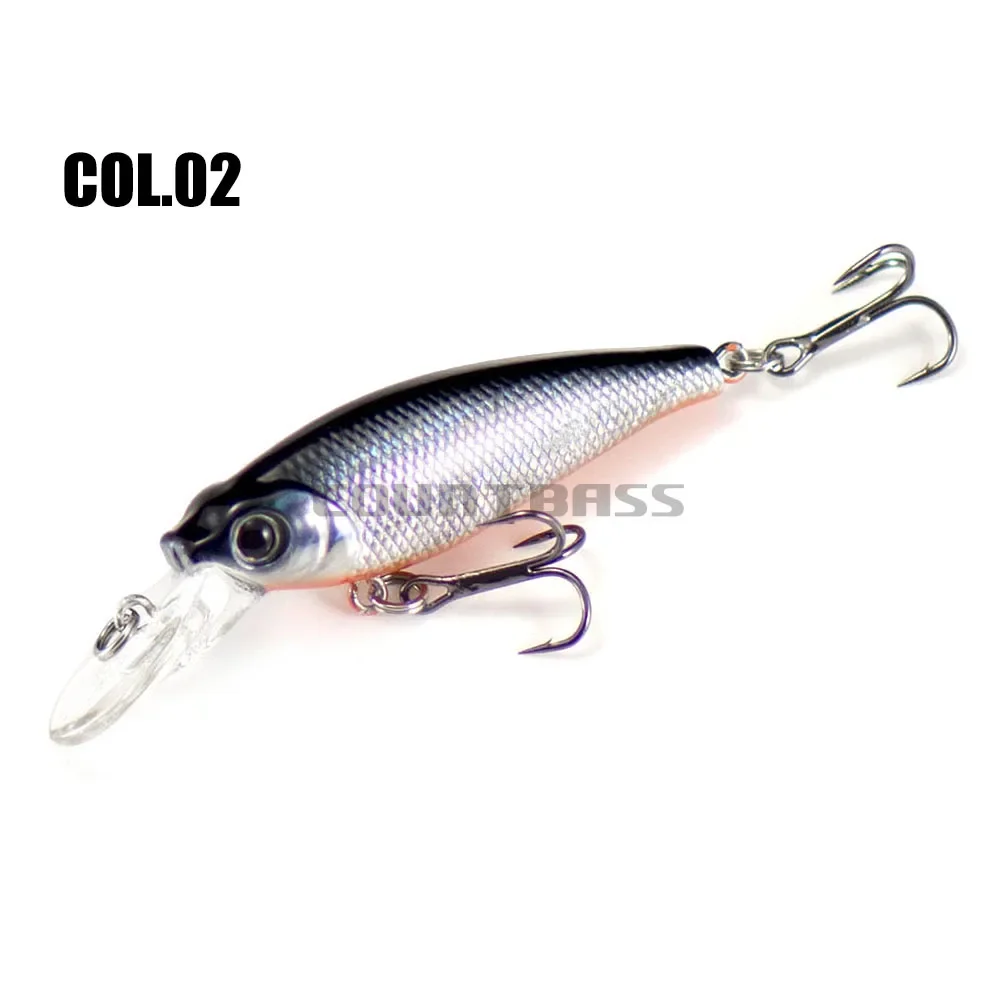Countbass Sinking Minnow 50mm 4.8g Hard Bait, Angler\'s Lure Wobblers for Bass Trout Pike Fishing