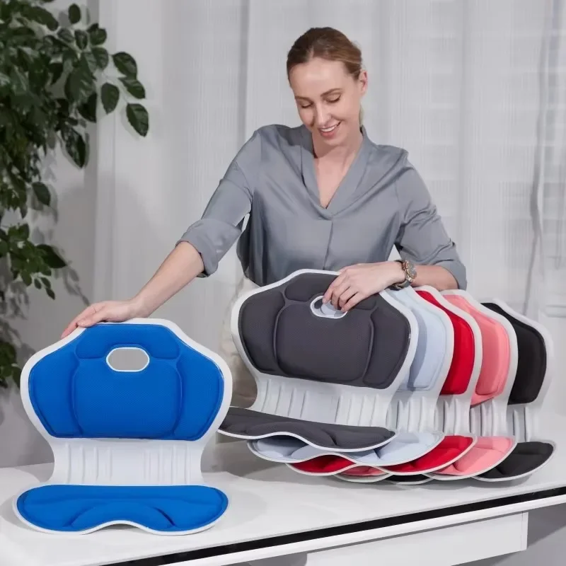 Orthopädischer Bürostuhl mit Kissen