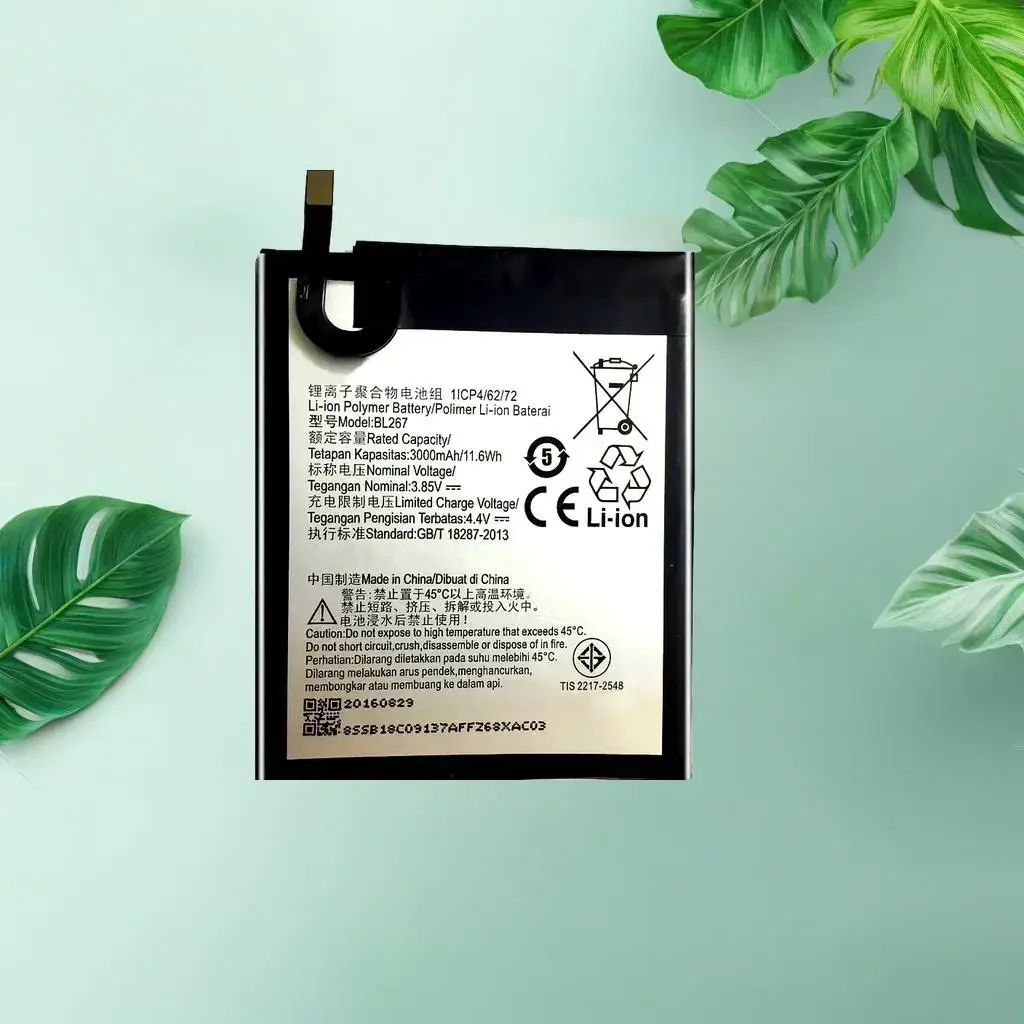 

Профессиональный аккумулятор BL267 для Lenovo Vibe K6 K33a48 K33b36 K33b37 не подходит для мобильного телефона K33A42 3000 мАч