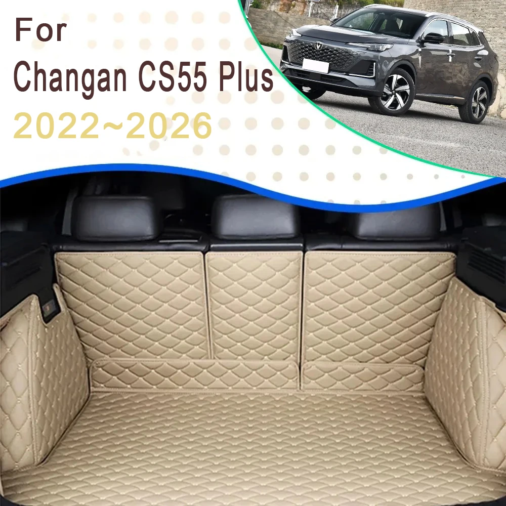 

Car Trunk Cargo Liner For Changan CS55 Plus 2022 2023 2024 2025 2026 Rug Rear Boor Mats Carpet Storage Pads Auto Accessories