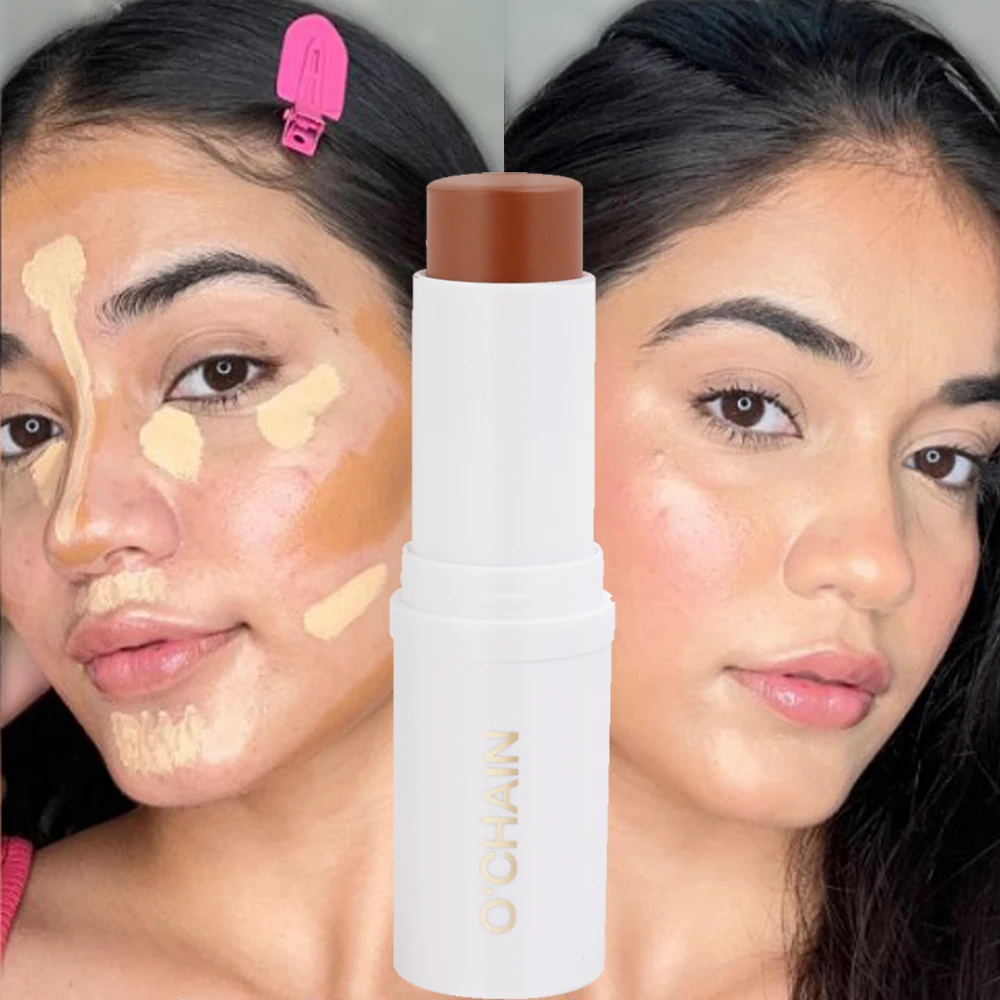 Fleuren Contouren Stok Donkere Kringen Corrector Contour Oogstok Matte Duurzame Gezicht Bronzer Accentueren Make-Up Waterdicht Gezicht