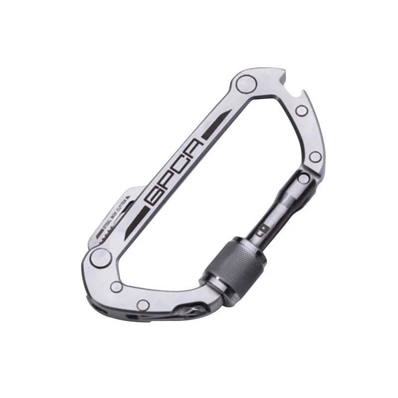 

Multifunctional Mountaineering Keychain Screw Bottle Opening Wrench Tool Knife Outdoor Portable