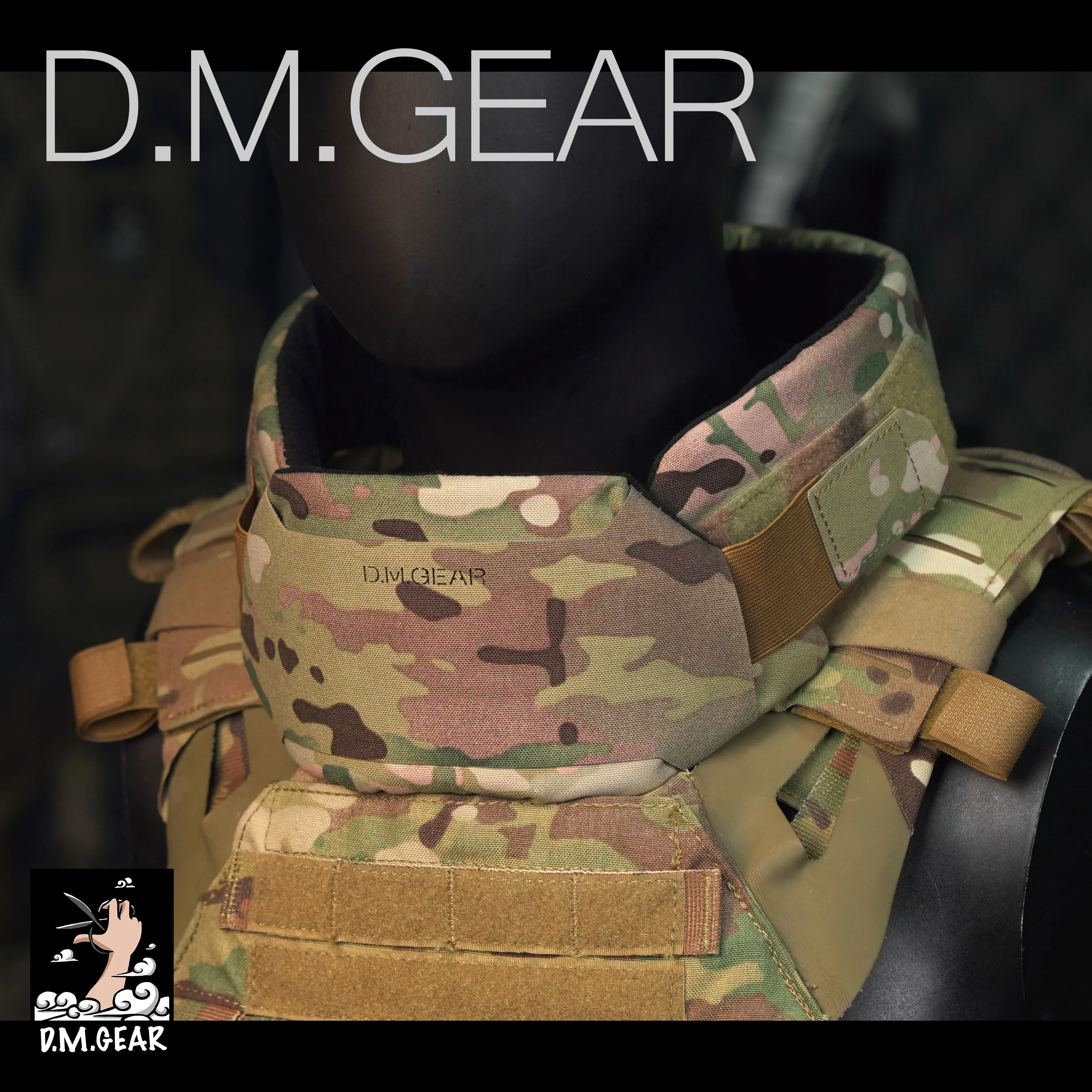 DMGear-Équipement de chasse DulglaNeck Guard, Protecteur de collier, Accessoire de chasse, JPC, Avs, Fcsk, CPC