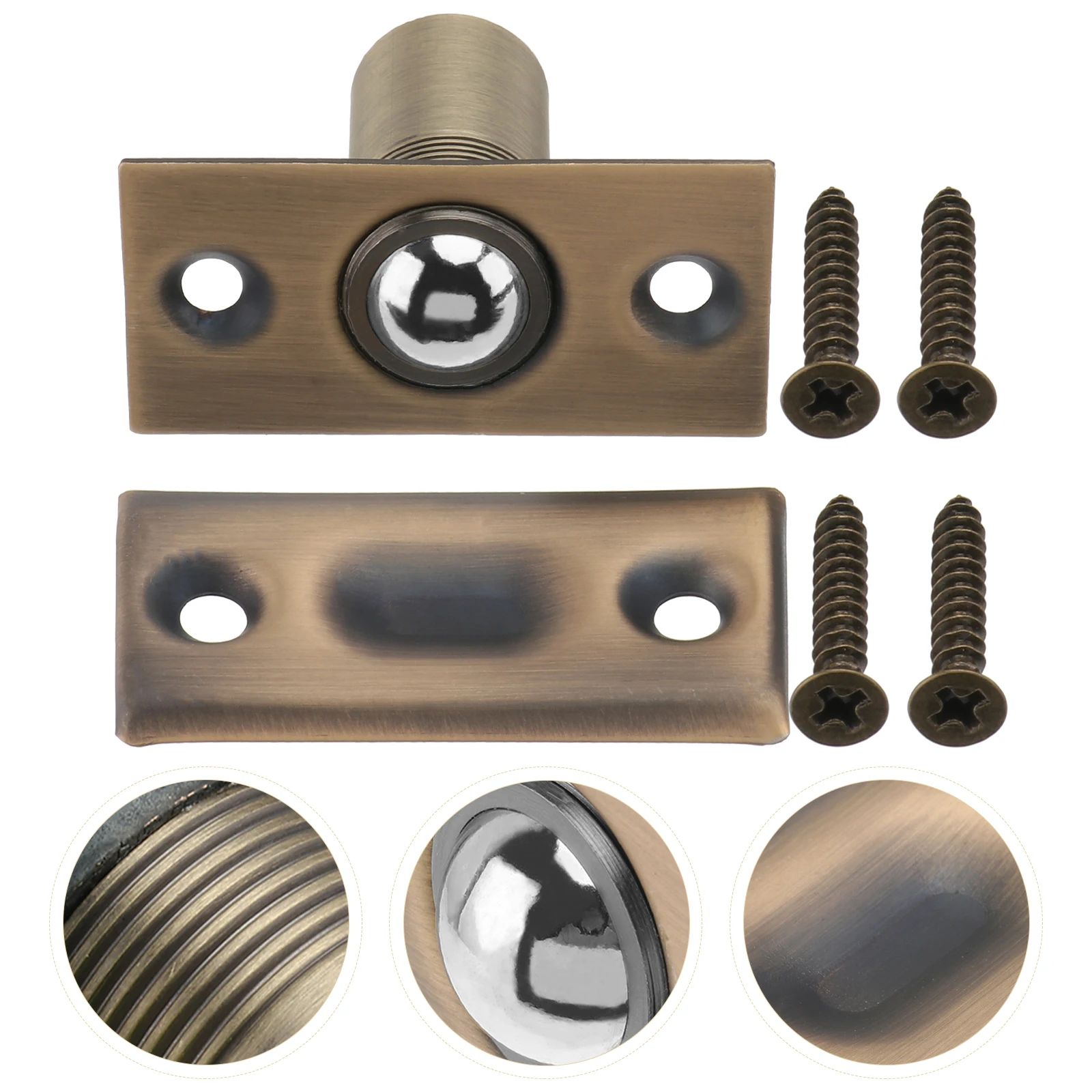 

Door Latch Brass Spring Touch Ball Catch For Cabinet Drawer Locking Wear Resistant Latch Catcher Closet Beads Lock Green