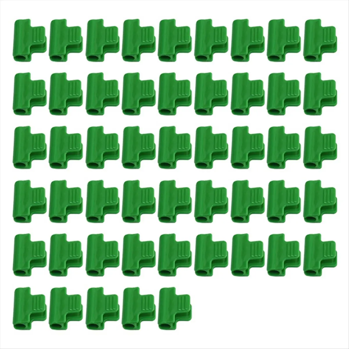 A20I 50Pcs Greenhouse Clamps,Pipe Clamps for 16mm Plant Stakes,Row Cover Clips Garden Hoops Garden Clip