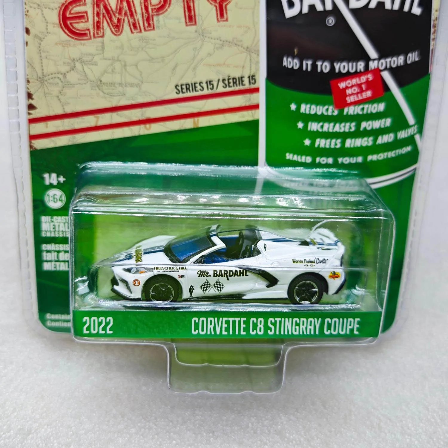 GREENLIGHT 1:64 2022 C8 STINGRAY COUPE Collection die cast lega modello di auto decorazione regalo