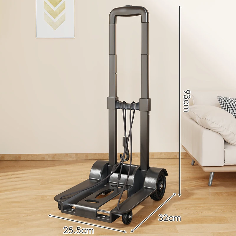 

Portable Foldable Sturdy Hand Truck Heavy Duty Luggage Cart Trolley for Home Grocery Shopping Moving Delivery Goods Daily Use