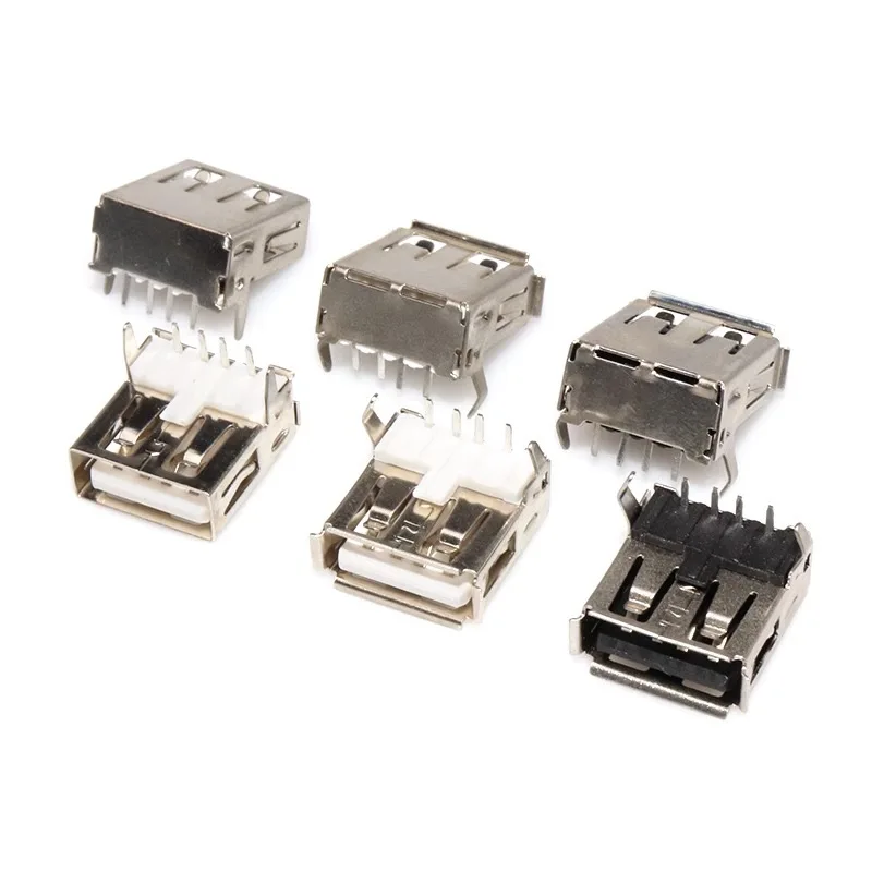 

10PCS-2023 Hot Sale USB Type A Standard Port Female Solder Jacks Connector PCB Socket USB-A type