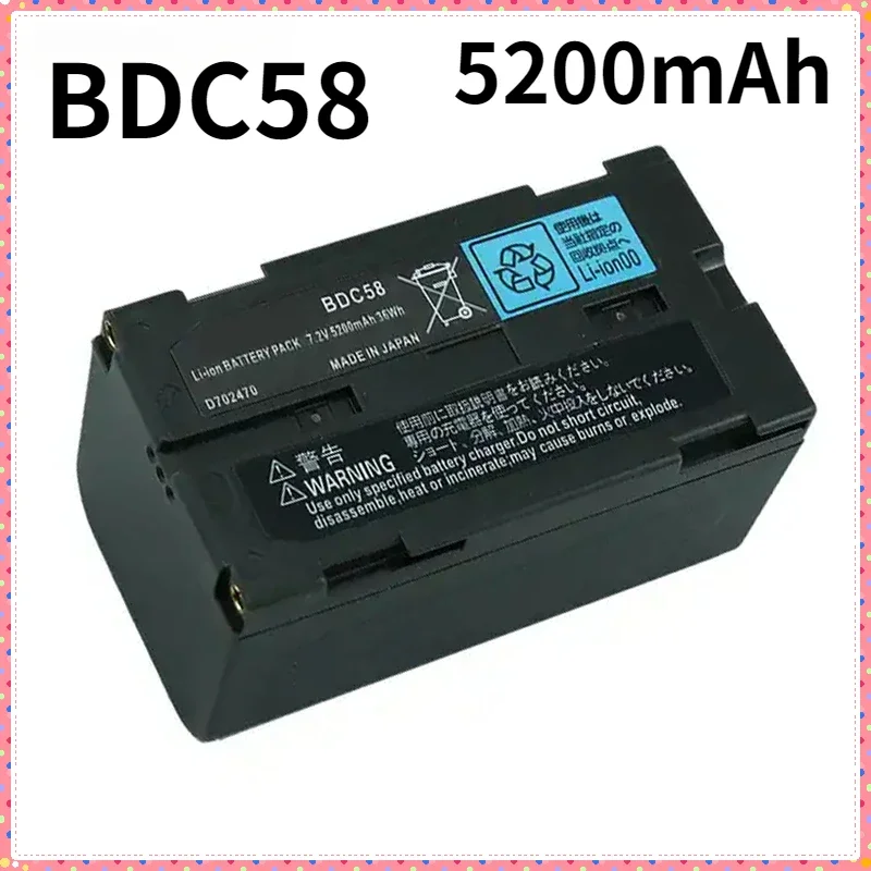 

Аккумулятор BDC58 для тахеометра серии SRX/NET/SET X/SDL1X Аккумулятор BDC58 5200 мАч 7,2 В 36 Втч Аккумуляторные батареи