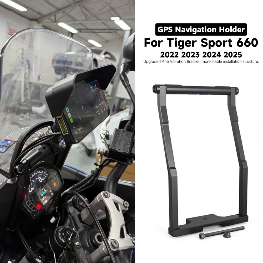 Für Tiger Sport 660 2022-2025 GPS-Navigations-Telefonhalterung Tiger Sport660 Handy-CNC-Halterung Erweiterungshalterung
