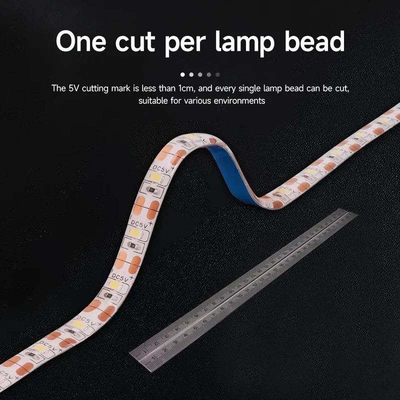 LED lights strip for bamboo lab p1p P1s 3D printer parts LED light bar kit 5V 150cm IP44 waterproof lighting lamp for bambulab