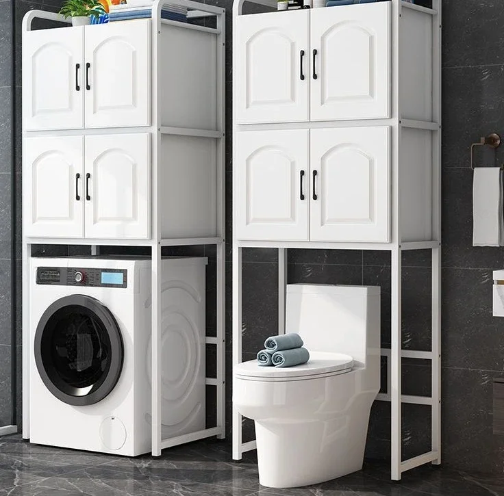 

Drum washing machine storage rack balcony bathroom storage storage toilet Rack above toilet