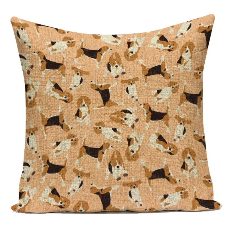 Dachshund Dogs Cushion Cover  Animals Puppy Pillows Covers Sausage Dog Throw Pillow Cases for Chair Sofa Pillowcase