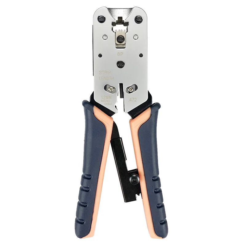 ZoeRax Netzwerk-Crimpzange, Modulares Crimpwerkzeug-Set zum Schneiden und Abisolieren von Netzwerkkabeln, nur für 8P RJ45 – Detail 2