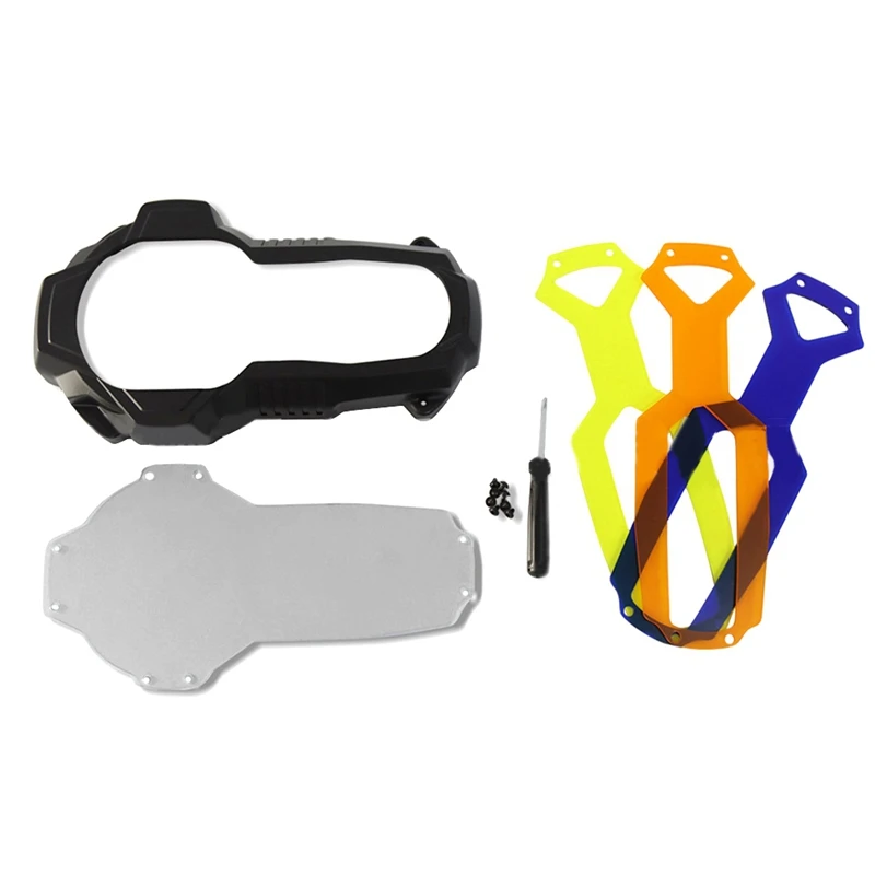 Headlight Protector With 3 Fluorescent Covers For BMW R1200GS LC GSA R1250GS R 1250GS ADV Adventure Parts Accessories Plating