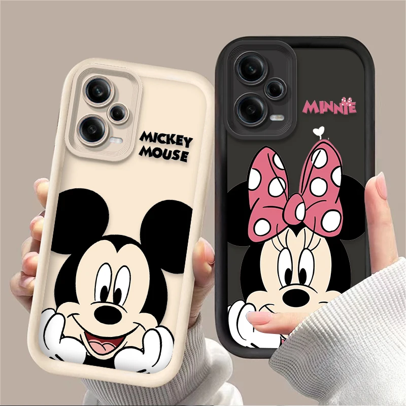 Disney Mickey Minnie Mouse Case for Xiaomi Redmi Note 13 12 11 Pro Plus 4G 5G 12S 11S 10S 10 9 9S 8 12C 13C A3 Silicone Cover