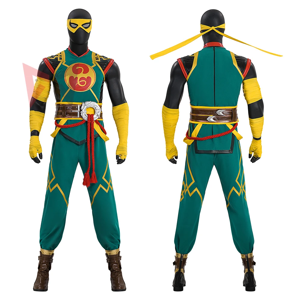 

New Iron Fist Cosplay Costume Shirt Pant Belt Eye Patch Shoes To Choose For Game Party Halloween Custom Made