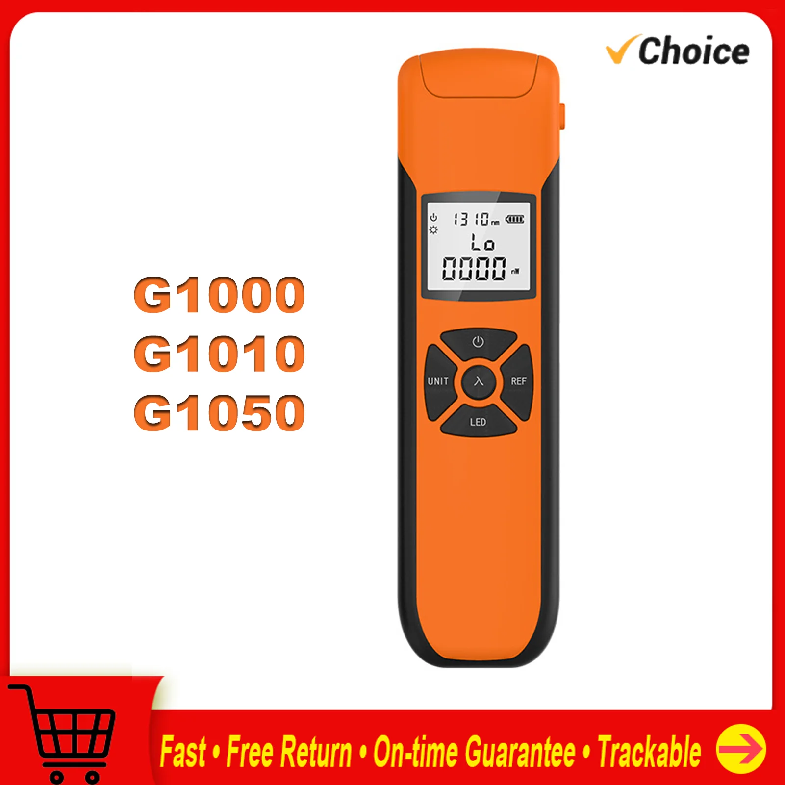 مقياس طاقة بصري محمول ، عالي الجودة ، قابل لإعادة الشحن ، طاقة 7 طرق ، g1000/g1010/g1050