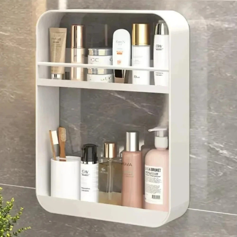 CANBOUN Multi Layer Storage Rack Wall Mounted Laundry Accessory Sorting Widening Stable Non Perforated Storage Rack For Househol