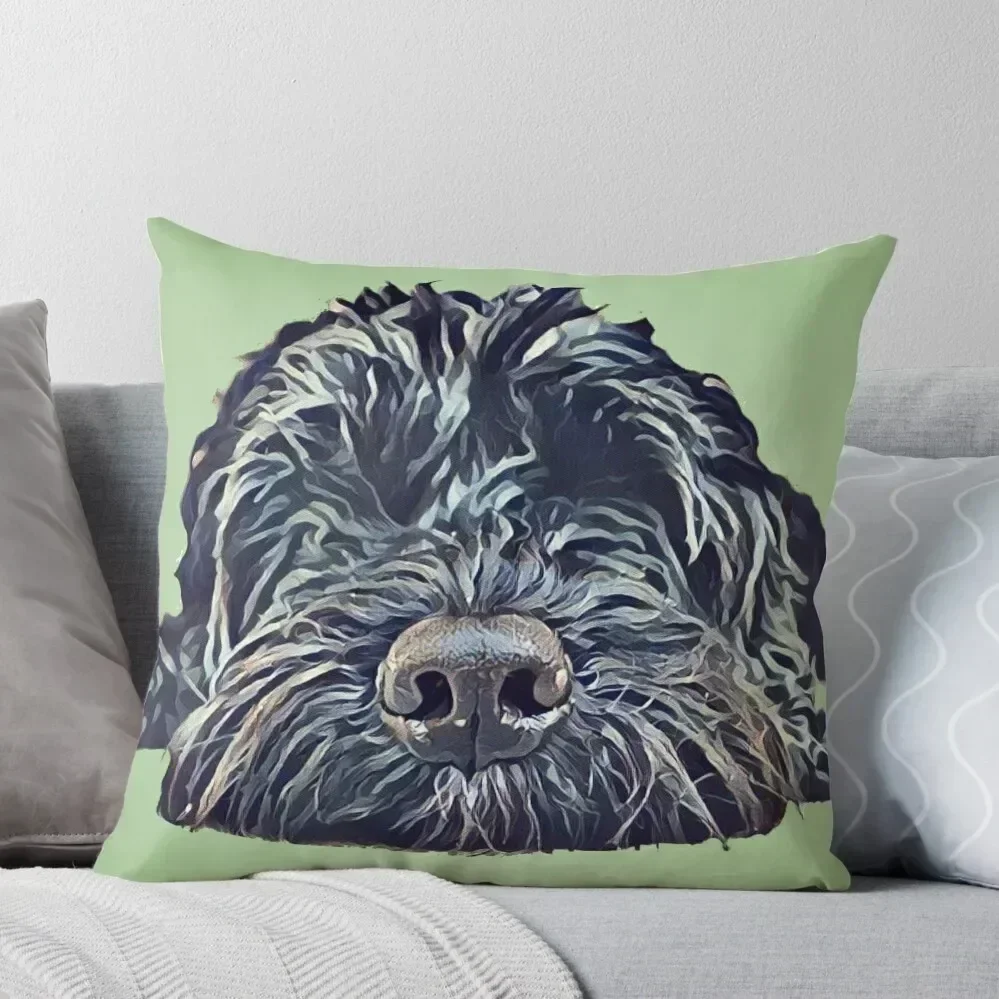 

Cockapoo Pop Art - Green Throw Pillow Pillows Aesthetic Cushions Home Decor pillow