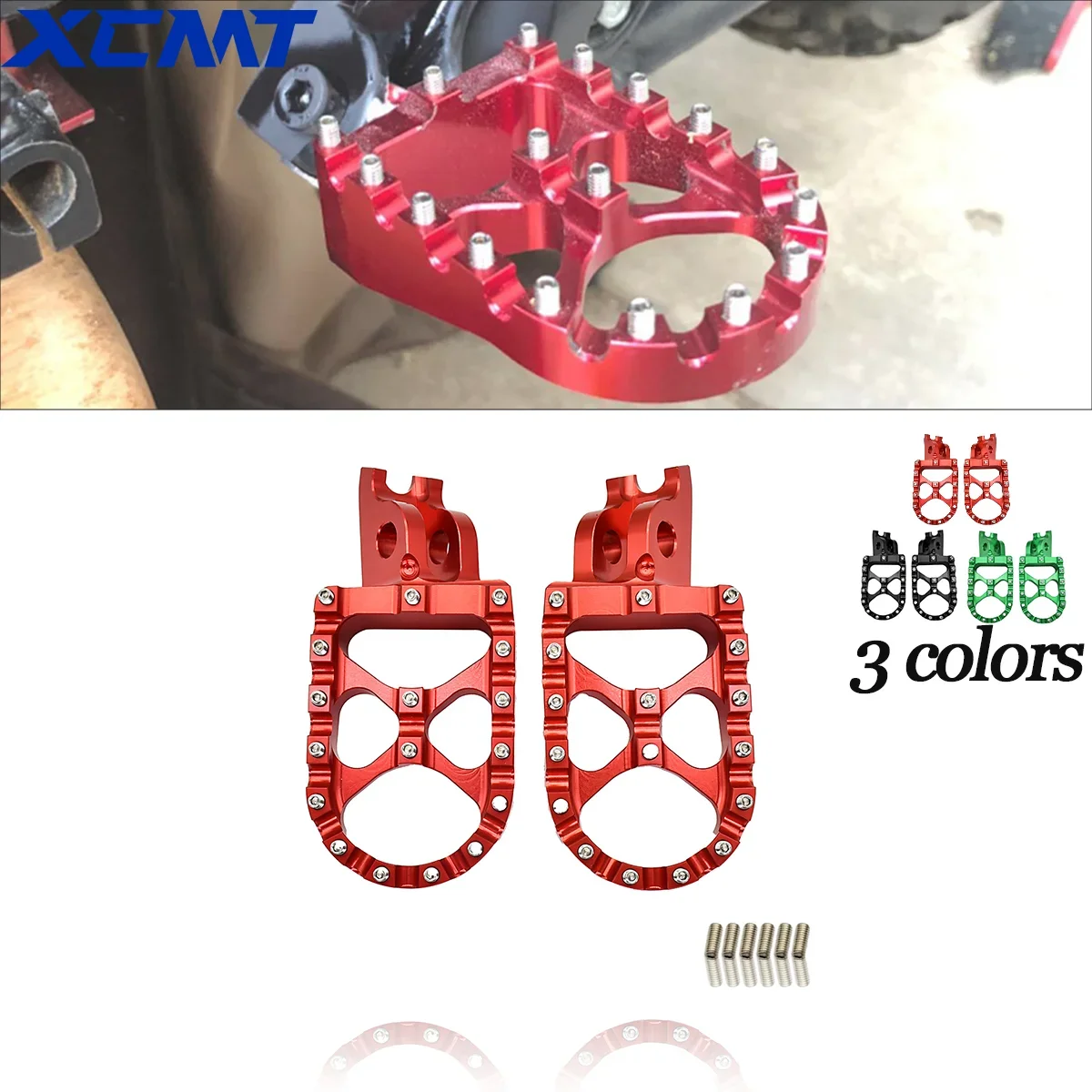 CNC FootRest Footpegs Foot Pegs Pedals For HONDA CR125R CR250R CRF150R CRF250R CRF250X CRF450R CRF250RX CRF 150 250 450 R X RX