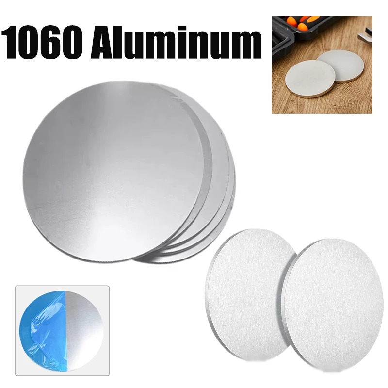 1pcs Aluminum Disc Machine Cutting Frame with Round Aluminum Plate DIY Metal 1060 Diameter 50mm 80mm 120mm