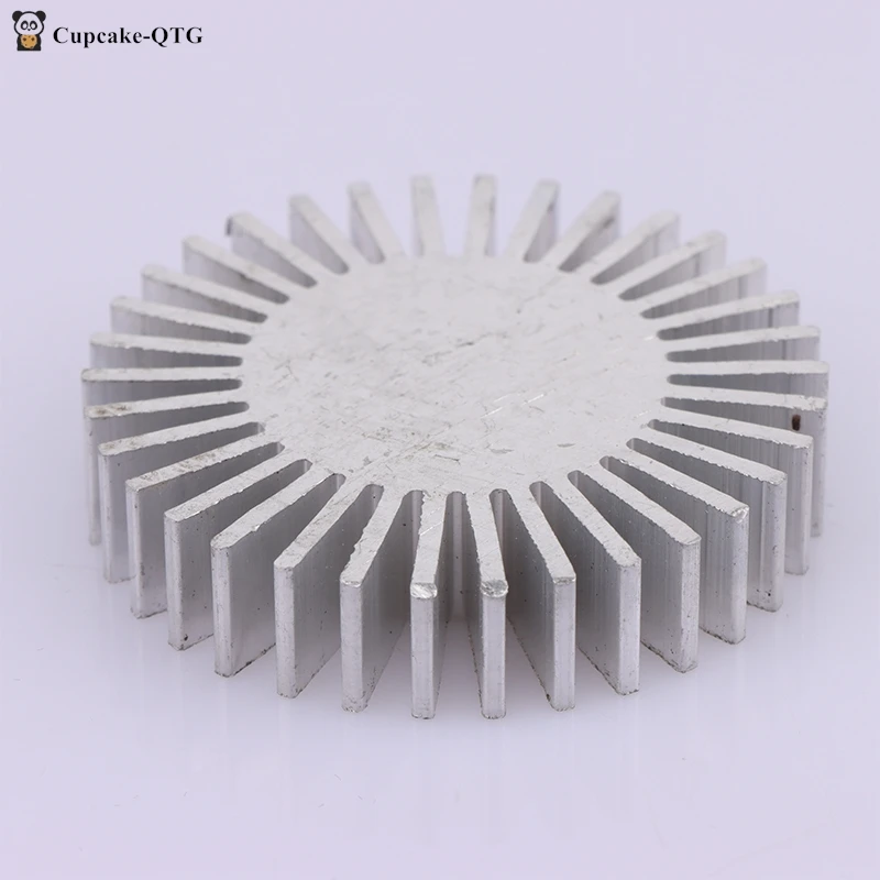 COB Radiator Diameter 50mm 3~7W High Power Led Heatsink Sunflower Solid Radiator Round Alloy Aluminum