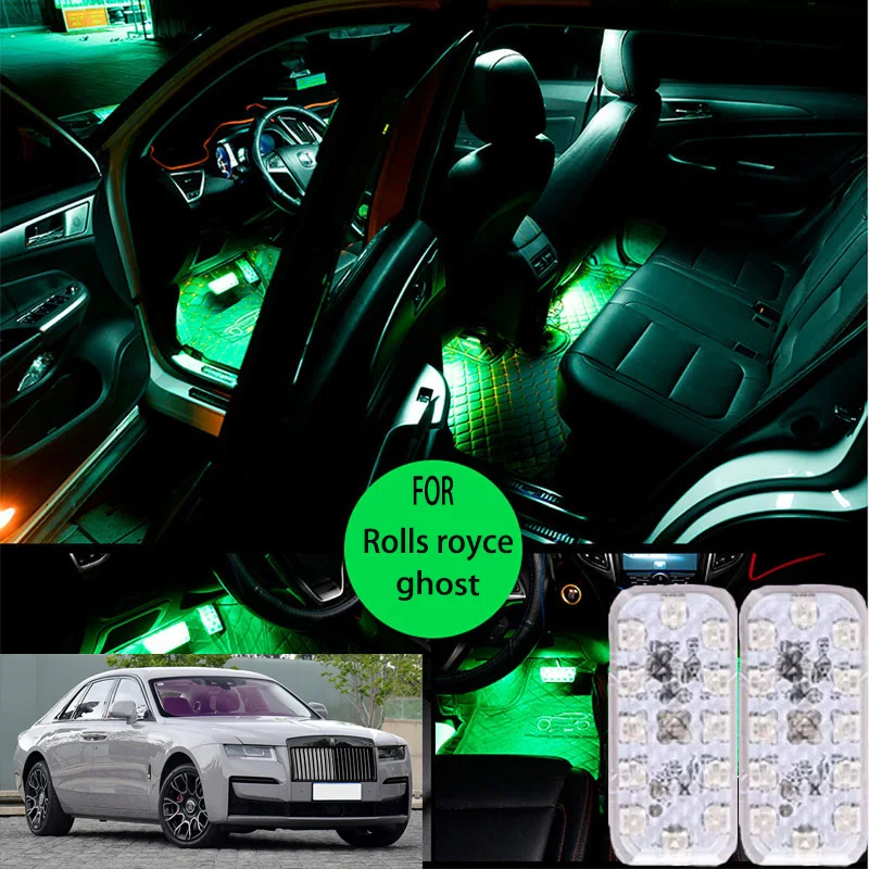 

FOR Rolls royce ghost LED Car Interior Ambient Foot Light Atmosphere Decorative Lamps Party decoration lights Neon strips
