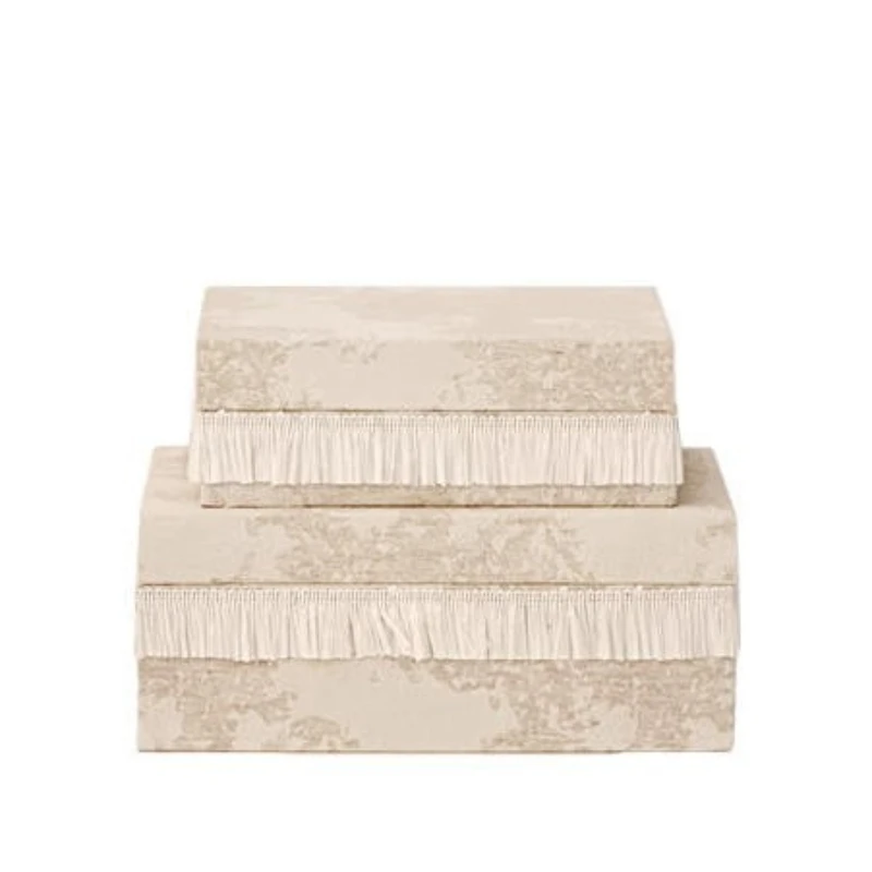 Tassel simple fabric jewelry box storage box cloakroom office ornament