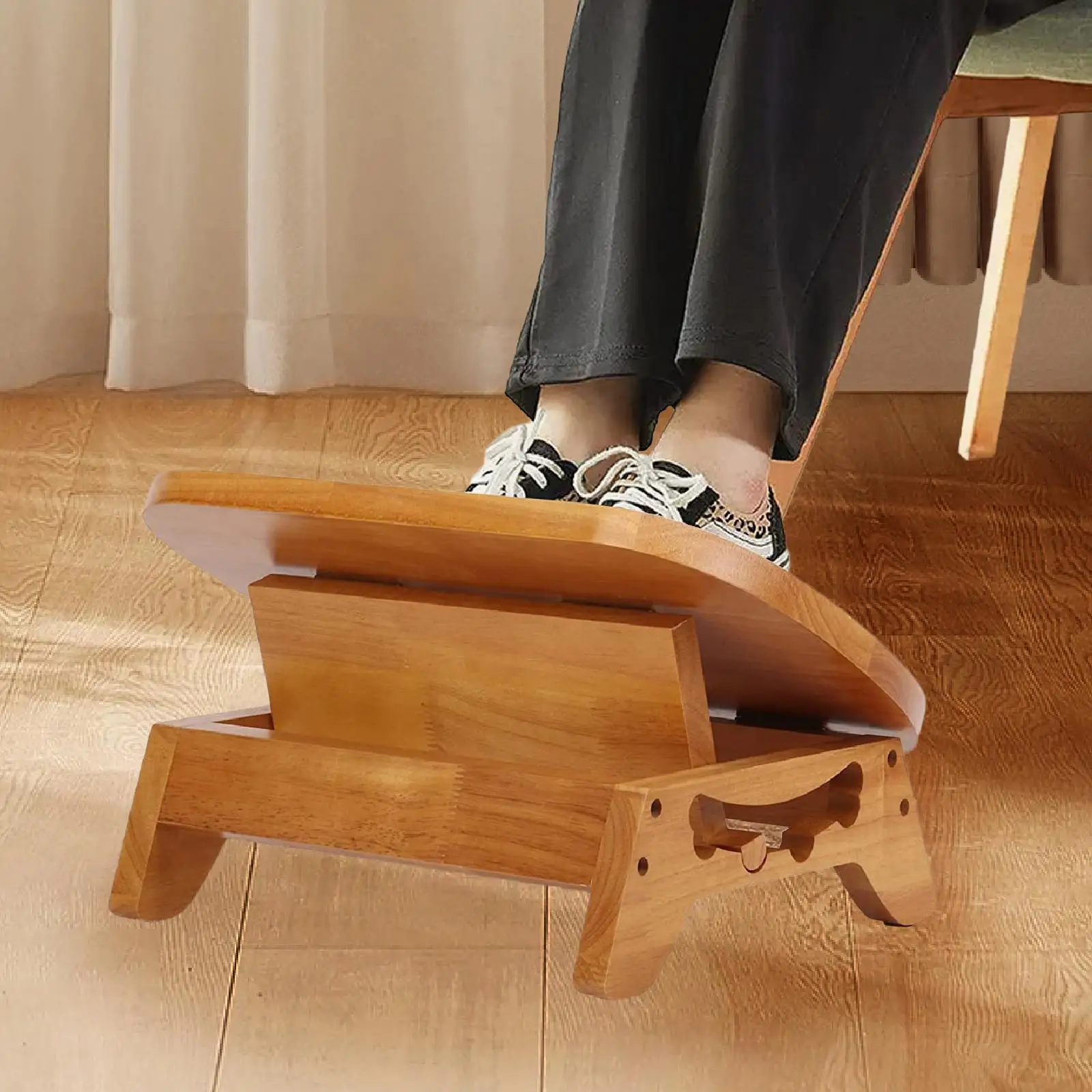 Foot Rest for Under Desk at Work Practical Reversible Office Chair Adjustable Ergonomic Comfortable Foot Stool for JJ1667