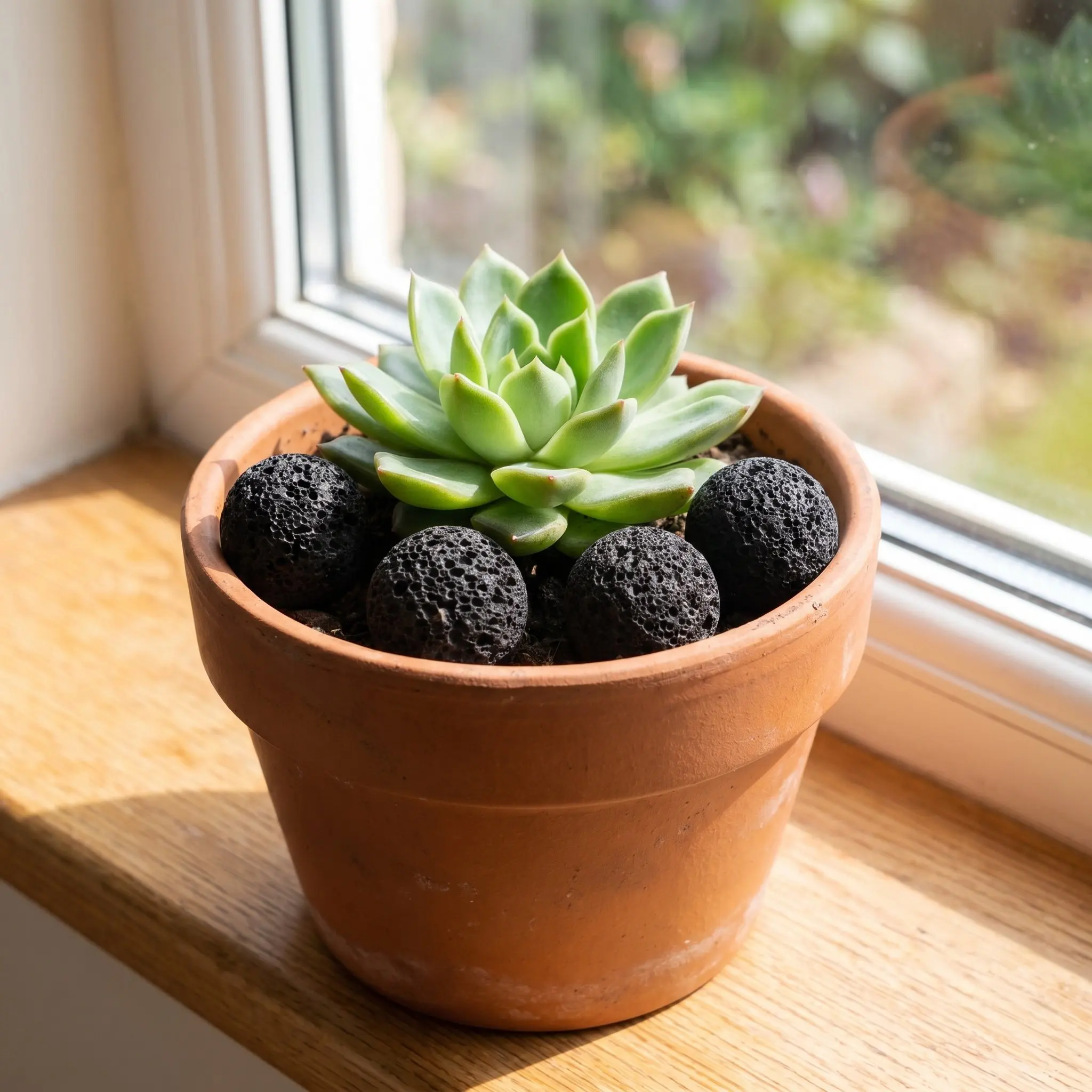 4Pcs Natural Volcanic Rock Decorative Balls Porous Rustic Dough Bowl Filler Fireplace Stones Table Vase Centerpiece