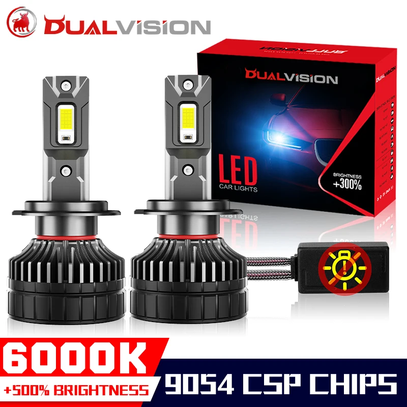 

Dualvision K5C H7 H4 Led Headlight Bulb Canbus No Error H11 H1 H3 H8 H9 9005 HB3 9006 HB4 9012 HIR2 Fog Light 9054 CSP 12V Turbo