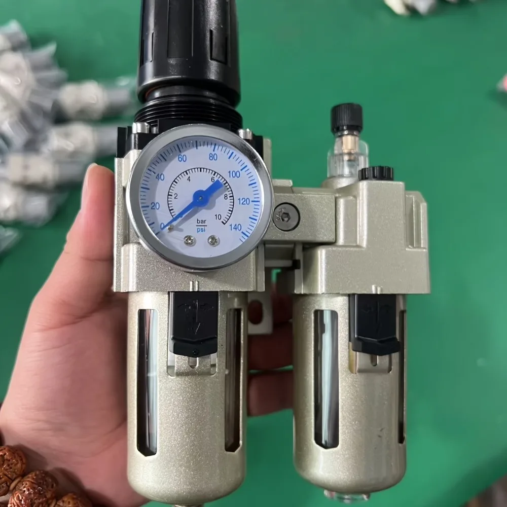 

1pc AC3010-03 Pneumatic Air Filter, Regulator and Lubricator with Auto Drain