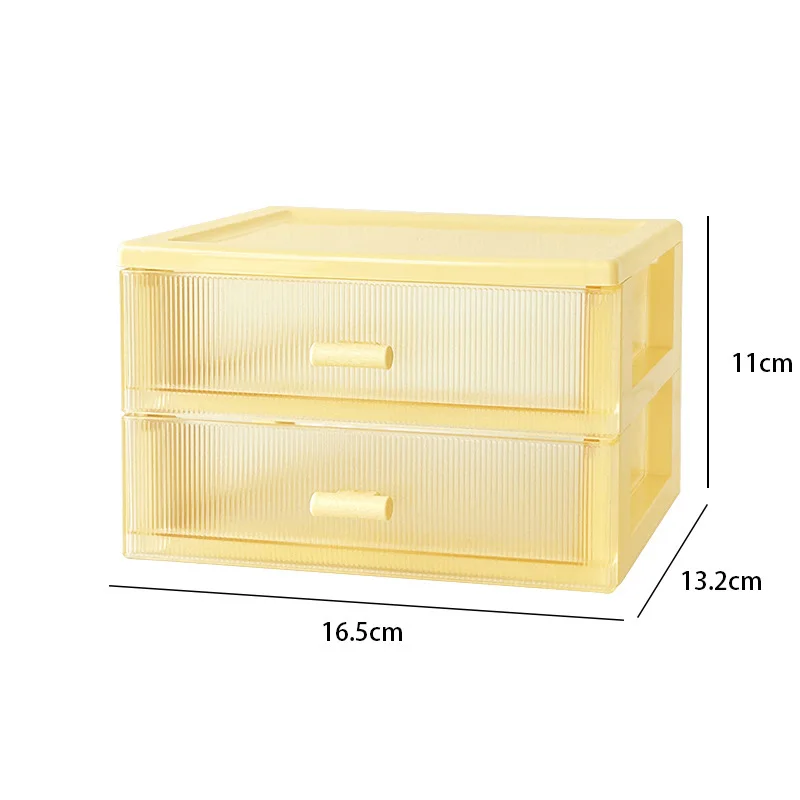 Cute Desktop Cosmetic Storage Box Organizer Drawer Office Storage Rack Kawayi Stationery Desk Pen Holder Drawer Organizer Box