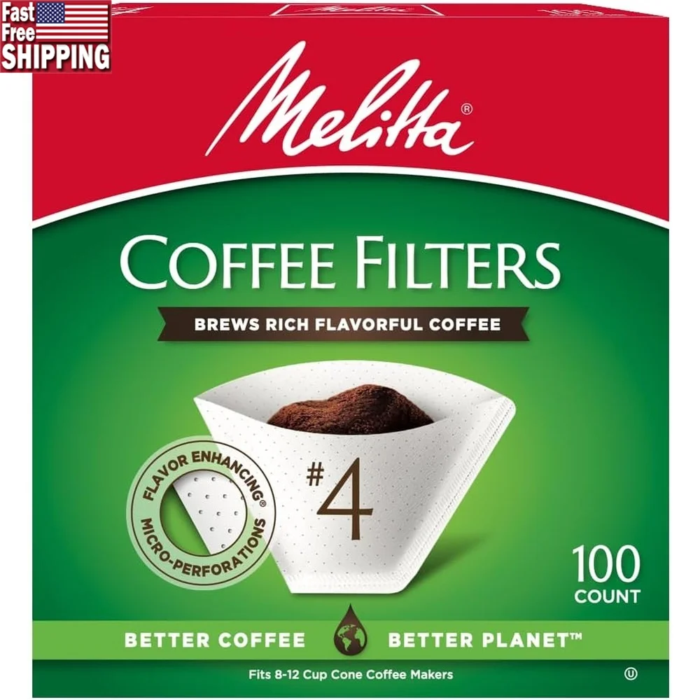 

600 Count Cone Coffee Filters Chlorine Free Microfine Perforations Compostable Disposable Filters Better Brewing Experience