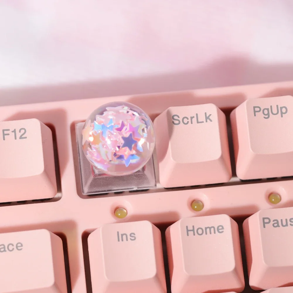 FOR Mechanical Keyboard Personality Design Cat Paw Keycaps R4 Esc Gaming Accessories Artisan Keycap Cartoon Keys Caps Cute Pink