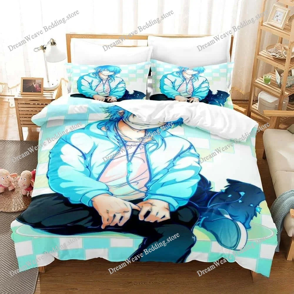 

New 3D Print Anime Bed DRAMAtical Murder Bedding Set Single Twin Full Queen King Size Bed Set Adult Kid Bedroom Duvet Cover Sets