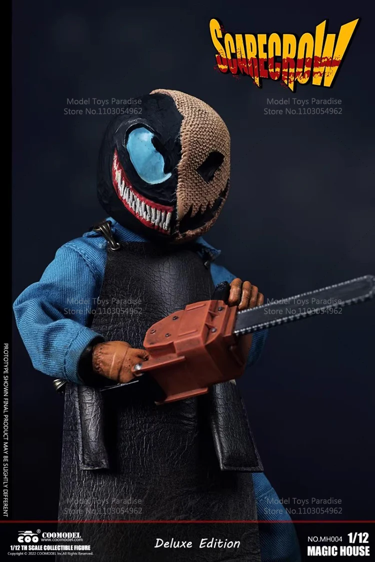 COOMODEL 1/12 تحصيل اللعب القش اليقطين رجل المقصورة السحرية سلسلة هالوين الجندي 6 بوصة عمل نموذج لجسم المشجعين الهدايا