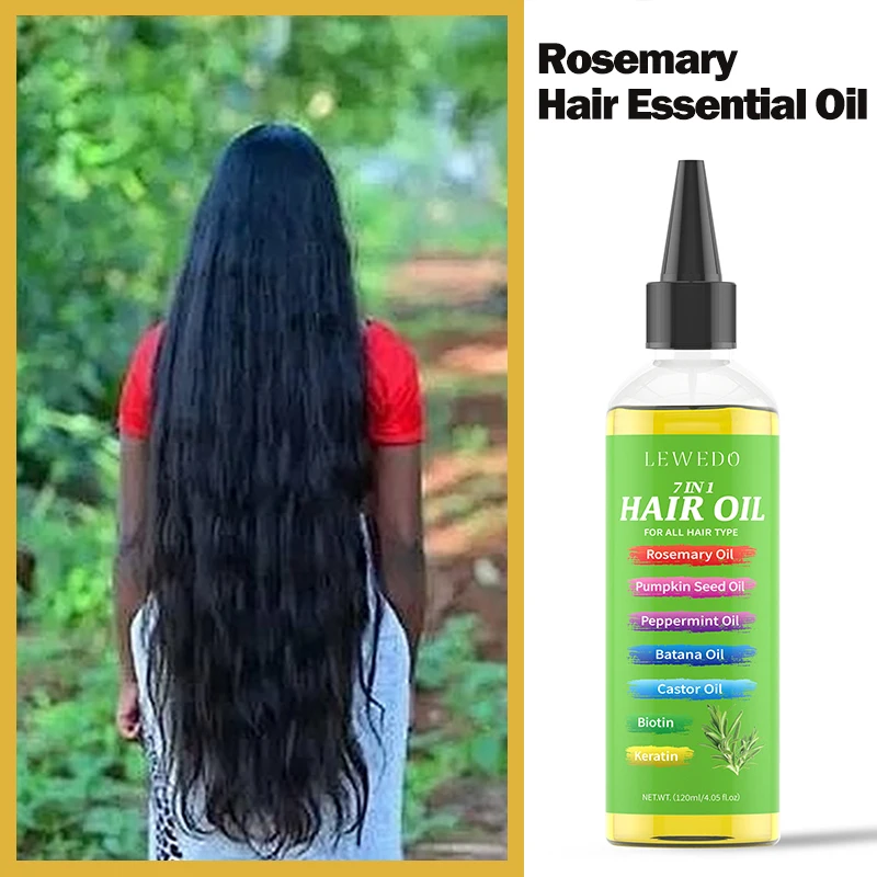 Rosemary Hair Oil Scalp Nourishing Mint Hair Strengthening Oil Nourishing Split Ends Organics Natural Hair Care Essential Oil