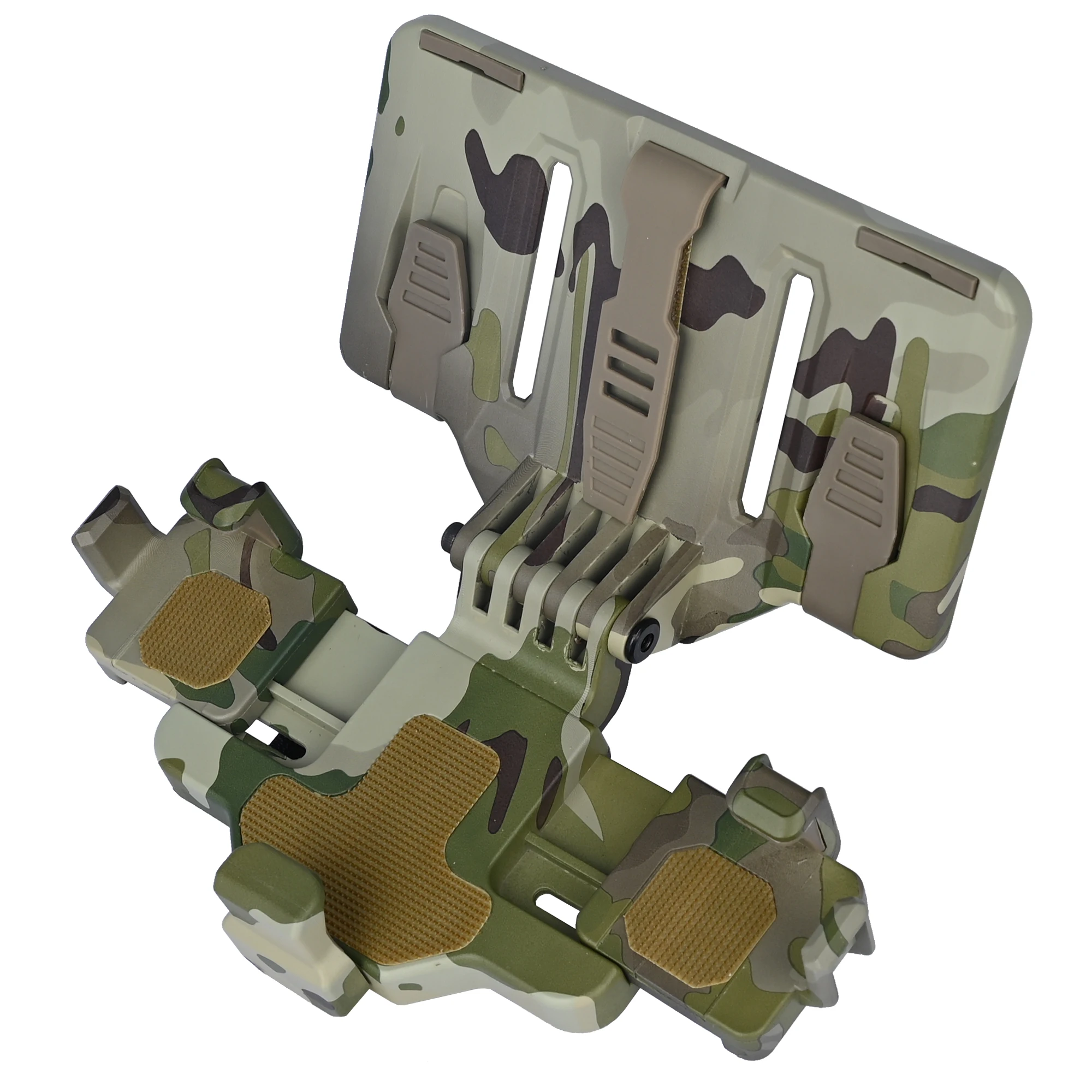 Supporto per telefono tattico Molle di ultima versione per gilet, supporto per supporto da petto per telefono Molle per dimensioni schermo 6,0"-6,7 e 7,7", sgancio rapido