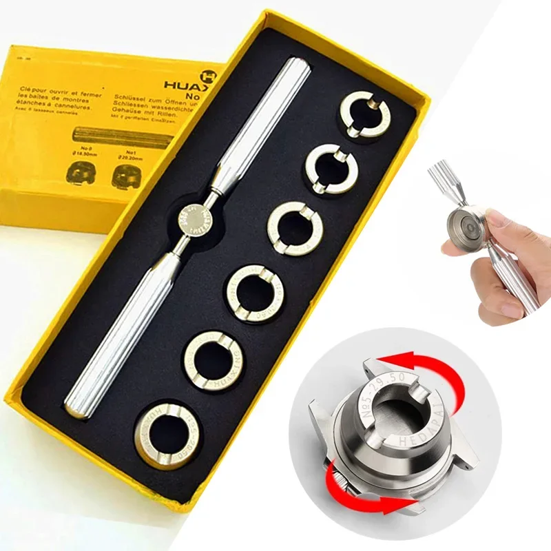 

Pro Back Case Opener Cover Remover for Rolex for Tudor Watch Repair Tool Kit 5537 Watch Back Cover Remover Screw Wrench 2026