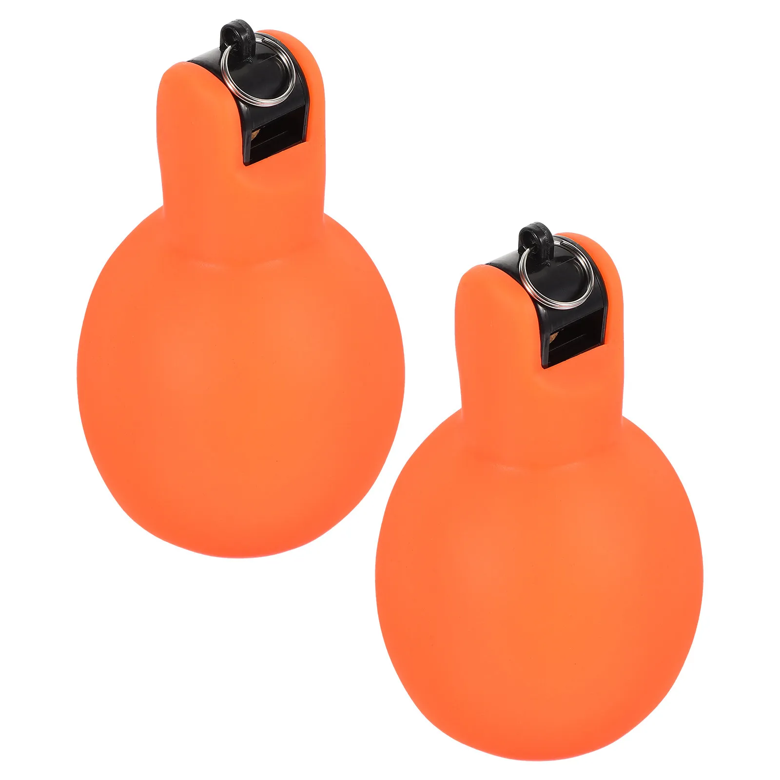 

2 Pcs Emergency Whistle Hiking Outdoor Convenient Squeeze Survival Whistles Camping